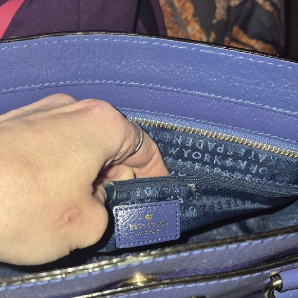 Kate Spade Navy Blue Satchel - Picture 5 of 6